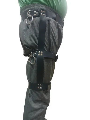 Leather strip restraint Shorts with "O" Rings for the restraints