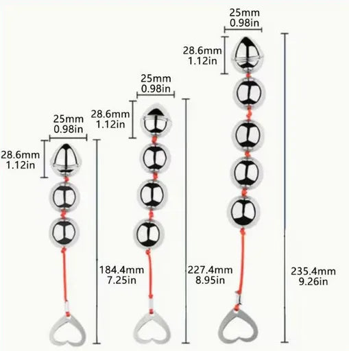 5 Ball Stainless Steel Anal Beads