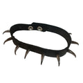 STLW 3/4" Leather 20mm (12) Gunsmoke Claw Stud Collar (S-13"-14")