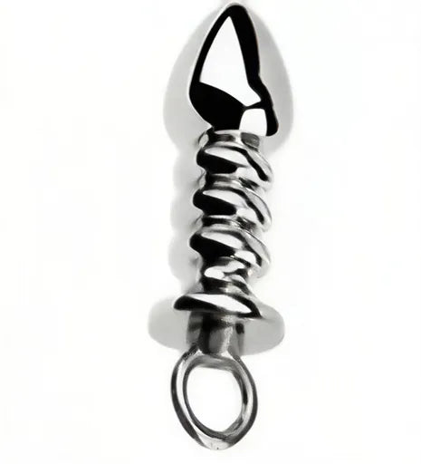 Metal Anal Beads Style Butt Plug.