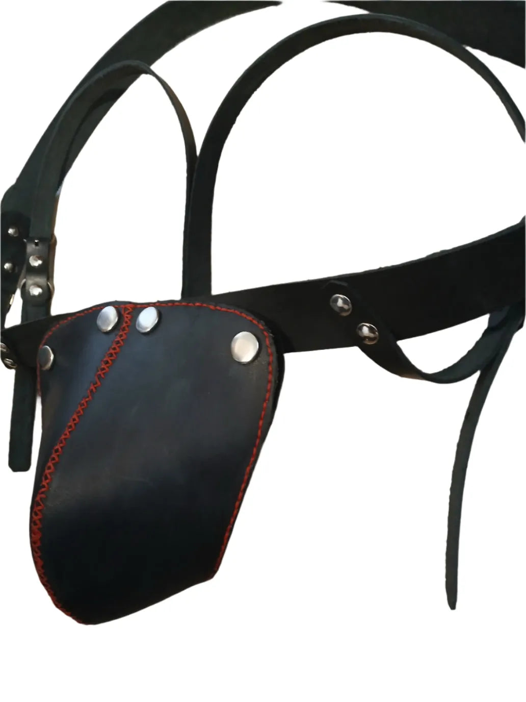 STLW Leather Pouch Jockstrap (S-M 28-33")