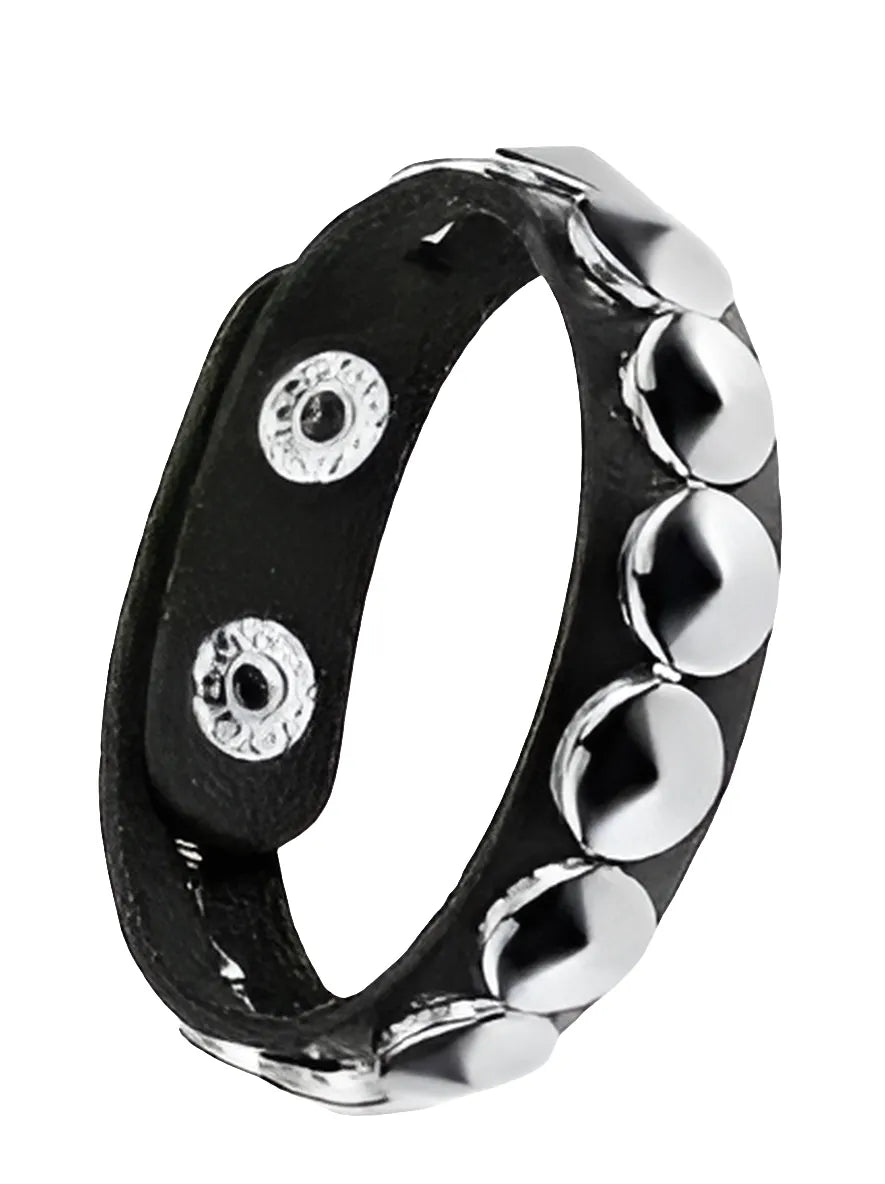 (IMP) Studded Faux Leather Wristband