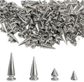 9mm Base Concave Chrome Pyramid Stud (Pick your Height)