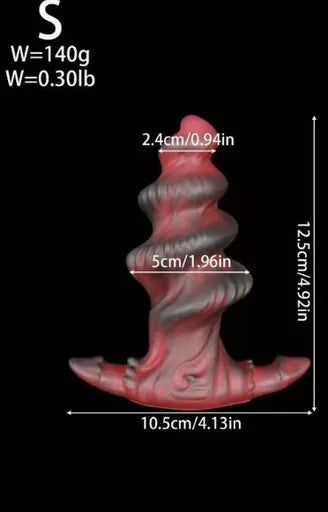 Silicone Conch Anal Plug w/Pointed Tip