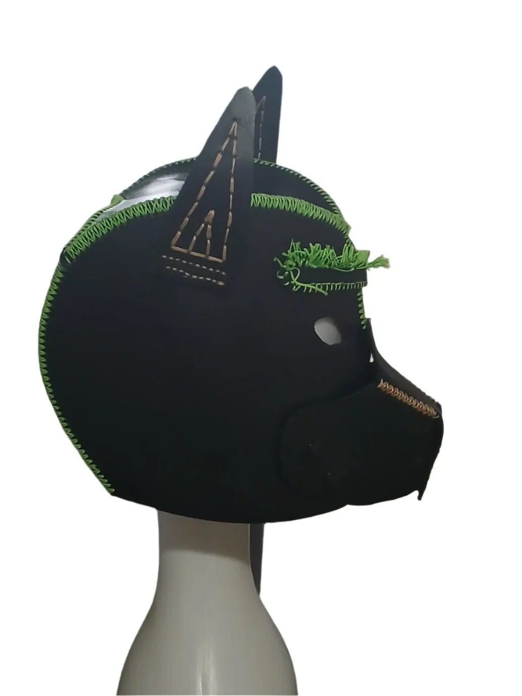 "STLW" Custom Leather Devil Dog Mask