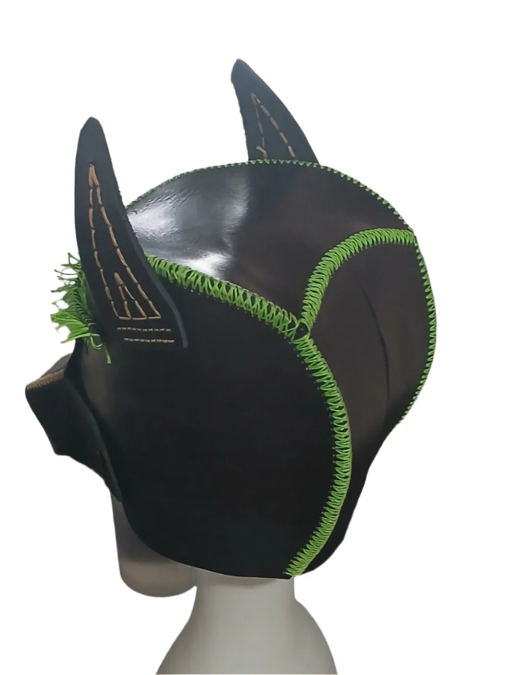 "STLW" Custom Leather Devil Dog Mask