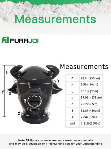 STLW x Furrjoi Handmade Silicone Cow Mask – 20 Colours