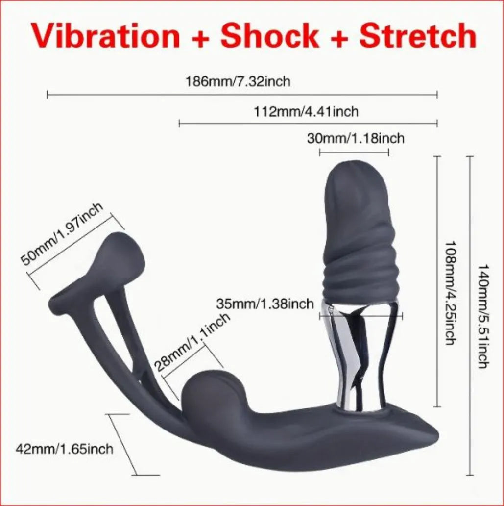 E-Stim Shock, Vibrating & Stretch