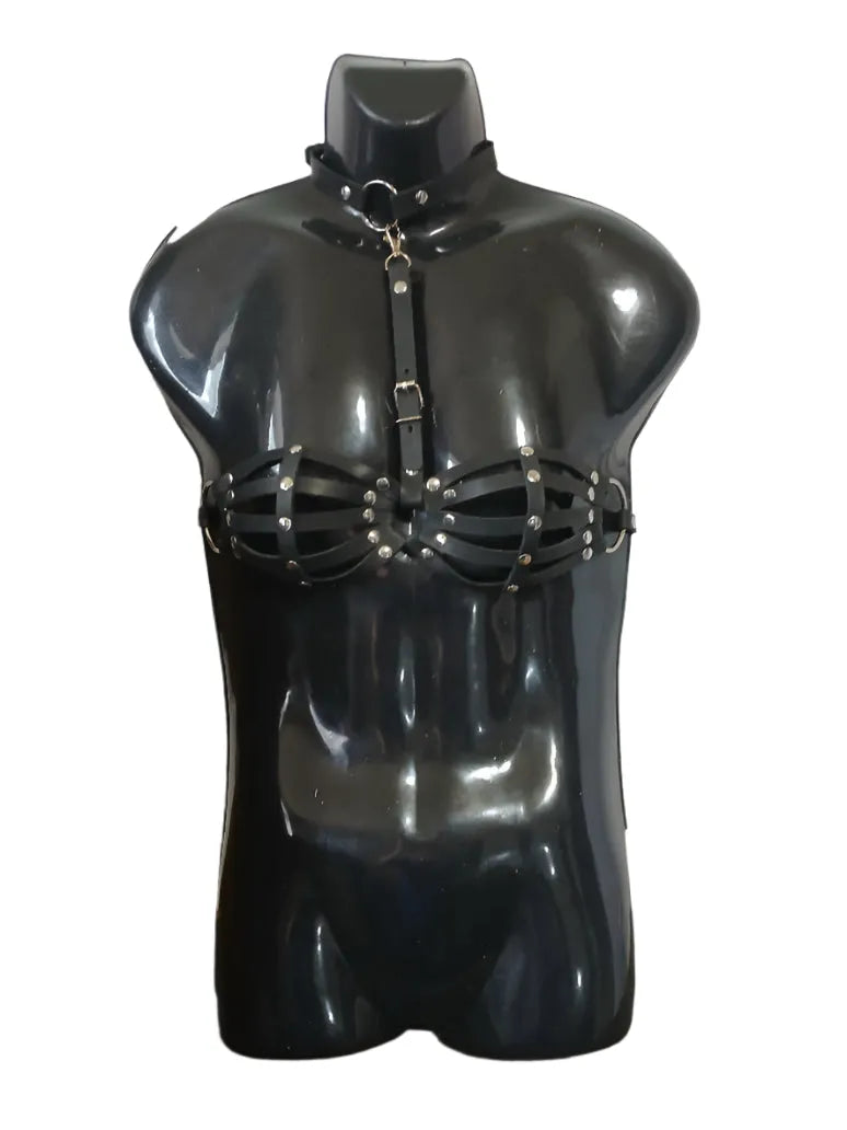 Punk Style Leather Top