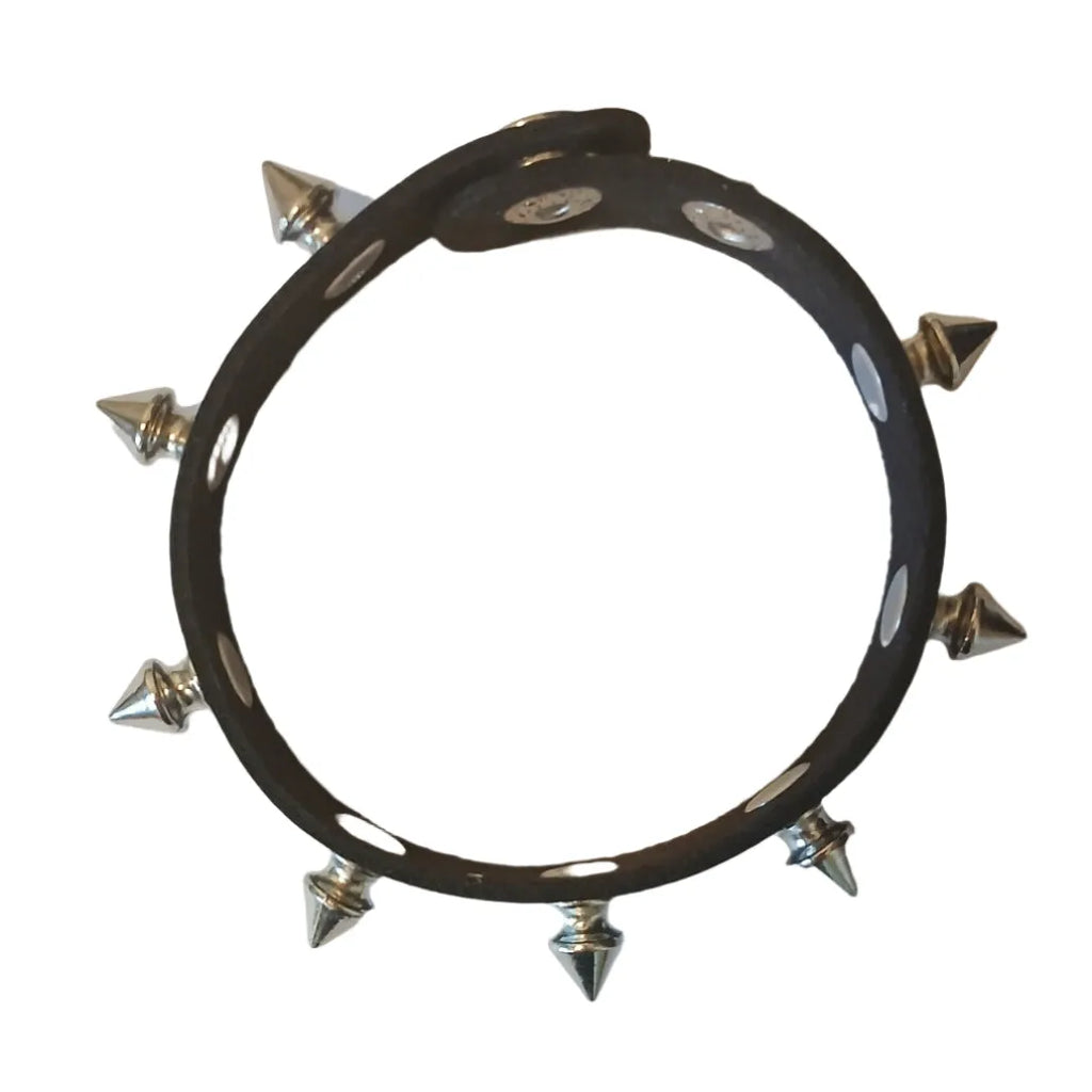 (IMP) Pyramid Spiked Faux Leather Wristband
